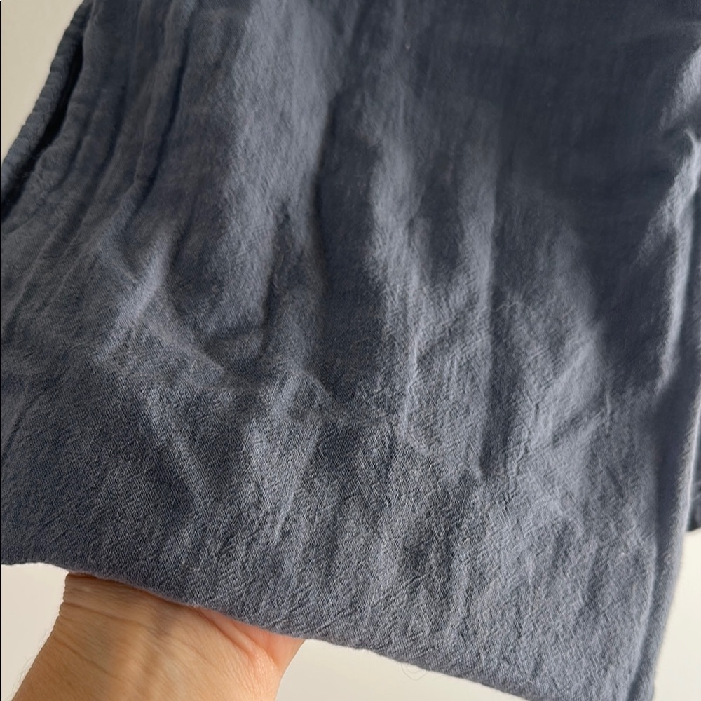 Cotton Flower Clothing. Cotton headscarf, scarf, slate blue/grey color.